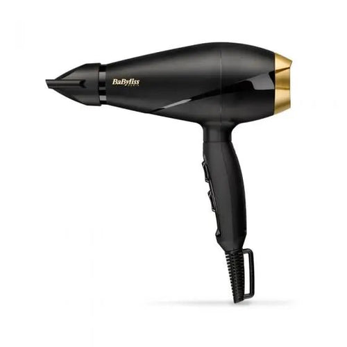 BaByliss 6704E Power Pro Hair Dryer 2000 Watt - Black/Gold - كسر زيرو