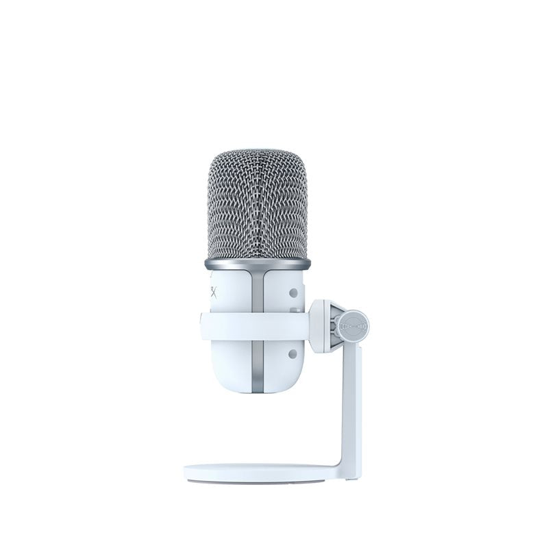 HyperX Solocast USB Condenser Microphone - White, Plug and Play, Adjustable Stand - Rebuy-Box