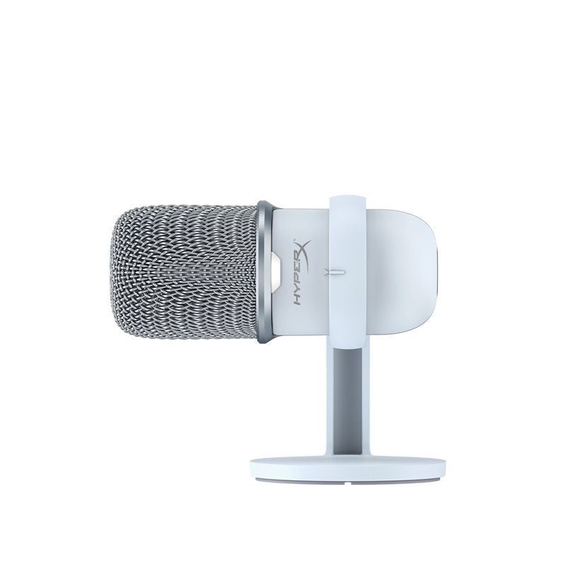 HyperX Solocast USB Condenser Microphone - White, Plug and Play, Adjustable Stand - Rebuy-Box