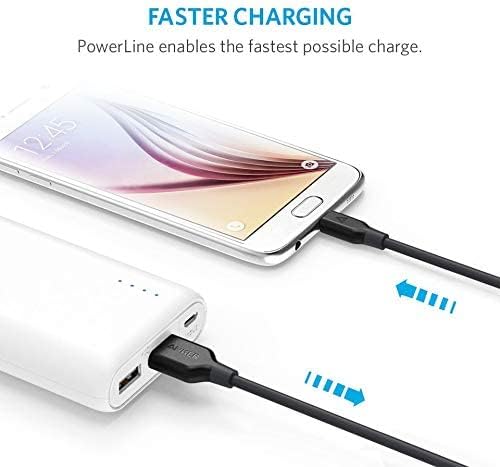 Anker PowerLine+ Micro USB 1ft/0.3m A8141HA1 Gray - علبة مفتوحة