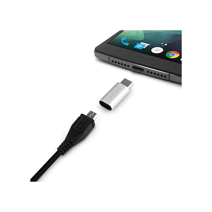 Otium Metal USB-C to Micro USB Adapter Convert [2 in 1 Pack] - علبة مفتوحة