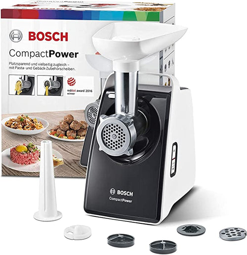 Bosch Meat mincer CompactPower 1600 W -White & Black - علبة مفتوحة