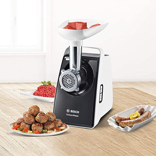 Bosch Meat mincer CompactPower 1600 W -White & Black - علبة مفتوحة