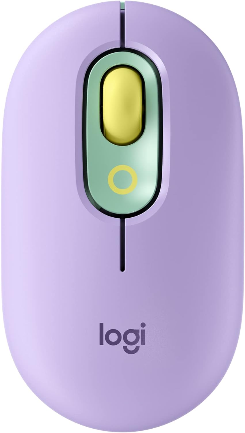 Logitech POP Mouse, Wireless Mouse with Customisable Emojis, SilentTouch, Bluetooth - علبة مفتوحة