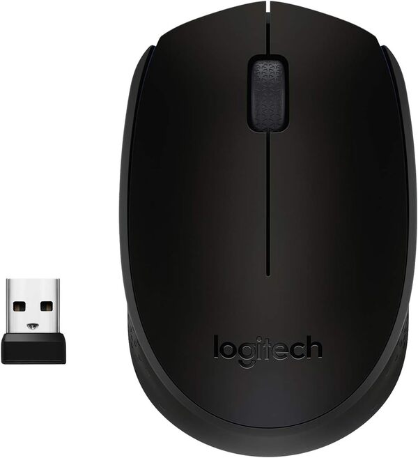 Logitech M171 Wireless Mouse, 1000 DPI, 2.4GHz Wireless, Compact Design, Long Battery Life