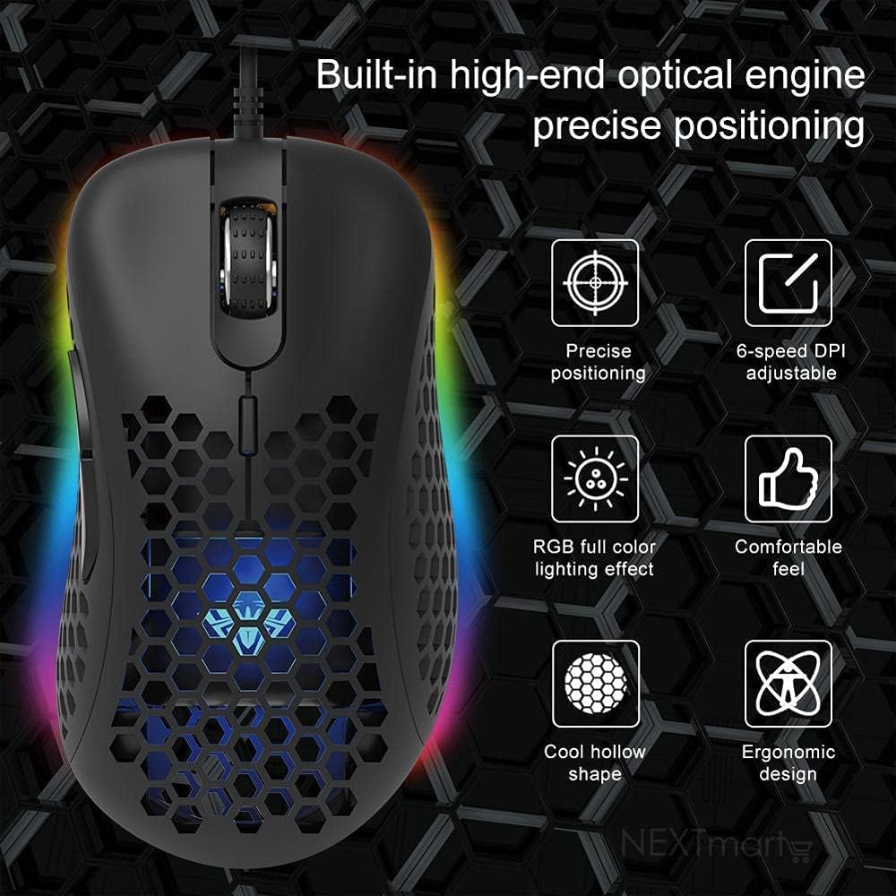 AULA F810 Wired Gaming Mouse 6400 dpi - علبة مفتوحة