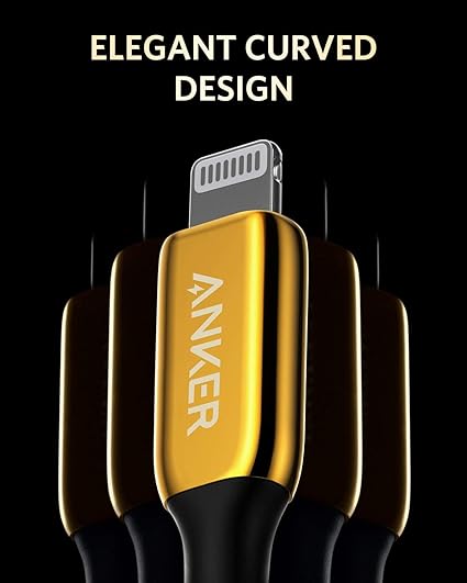 Anker Powerline +III USB-C Cable With Lighting Connector -A8843HB1 - Gold - علبة مفتوحة