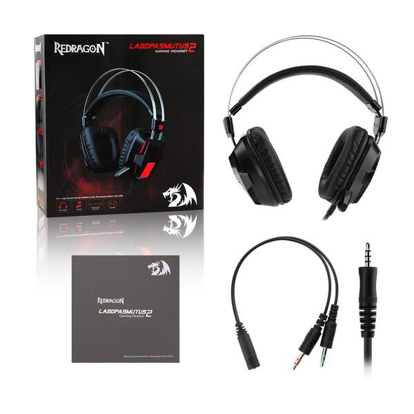 Redragon H201 Stereo Gaming Headset for PS4, Xbox One，PC and Smartphones - كسر زيرو