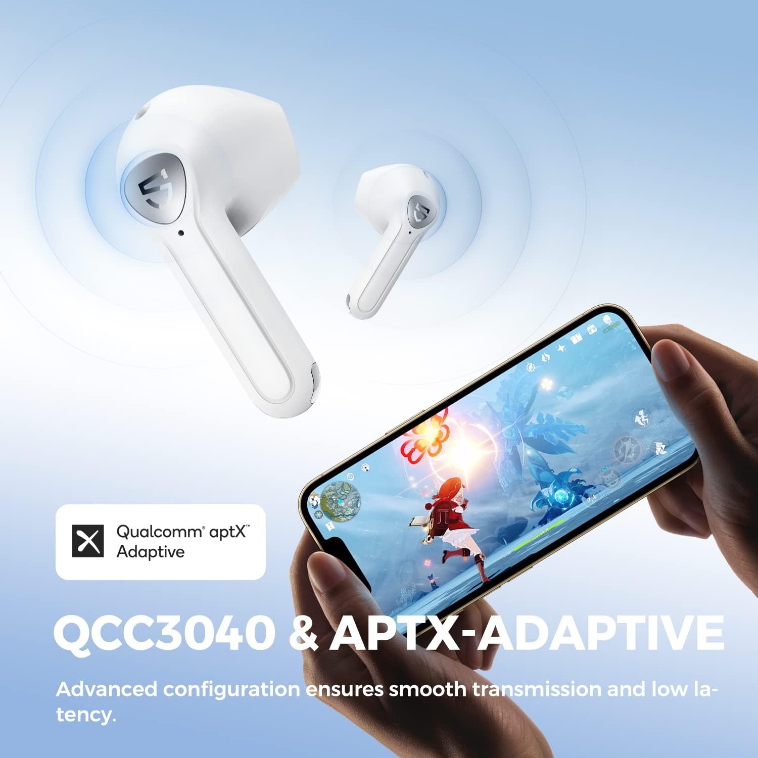 SoundPEATS Air3 Wireless Earbuds Mini Bluetooth V5.2 with Qualcomm QCC3040, In-Ear Detection, 14.2mm Drivers - Rebuy-Box