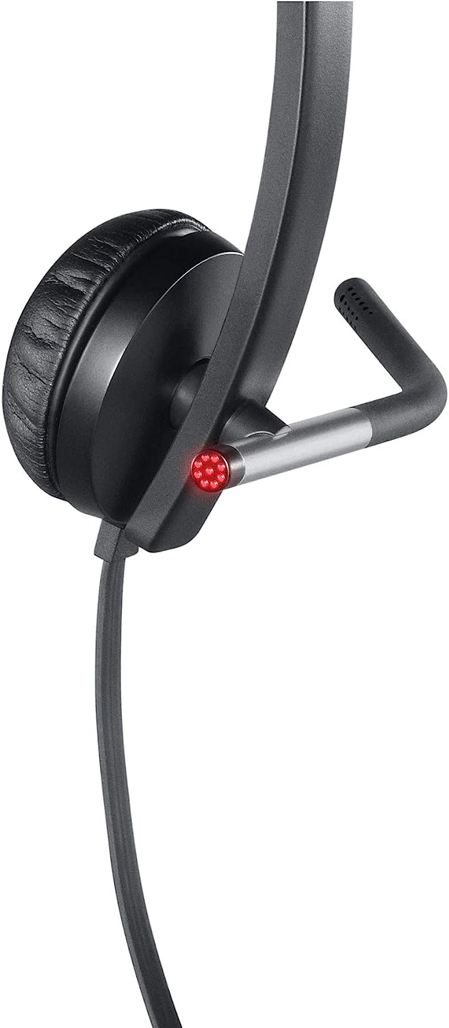 Logitech USB Headset H650e, Stereo, Wired, Noise-Cancelling Microphone, Adjustable Headband, Comfortable Ear Cushions