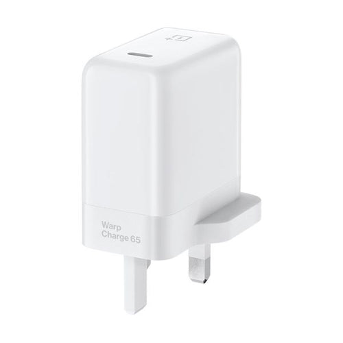 OnePlus Warp Charge 65 Power Adapter – 65W Fast Charger, White - Rebuy-Box