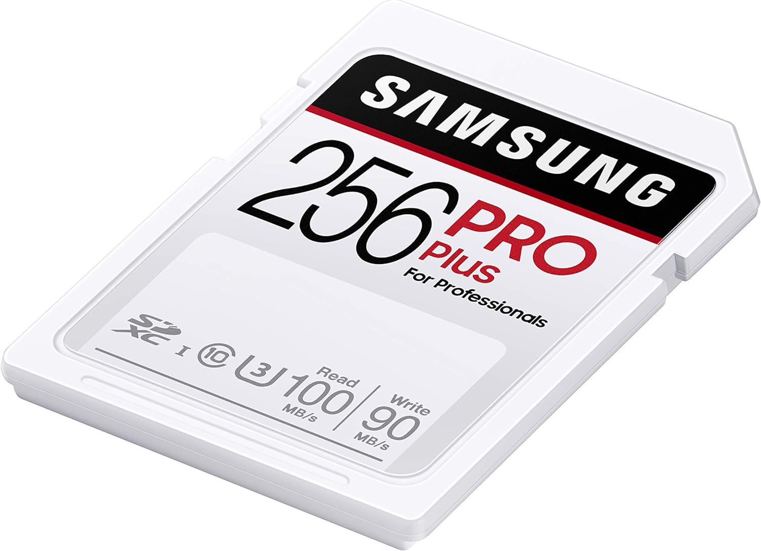 بطاقة الذاكرة SAMSUNG PRO Plus SDXC سعة 256 جيجا بايت بالحجم الكامل - SD