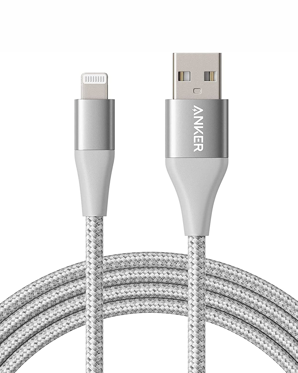 أنكر PowerLine+ II USB-A مع موصل Lightning بطول 3 أقدام/0.9 متر A8452H43 - فضي 