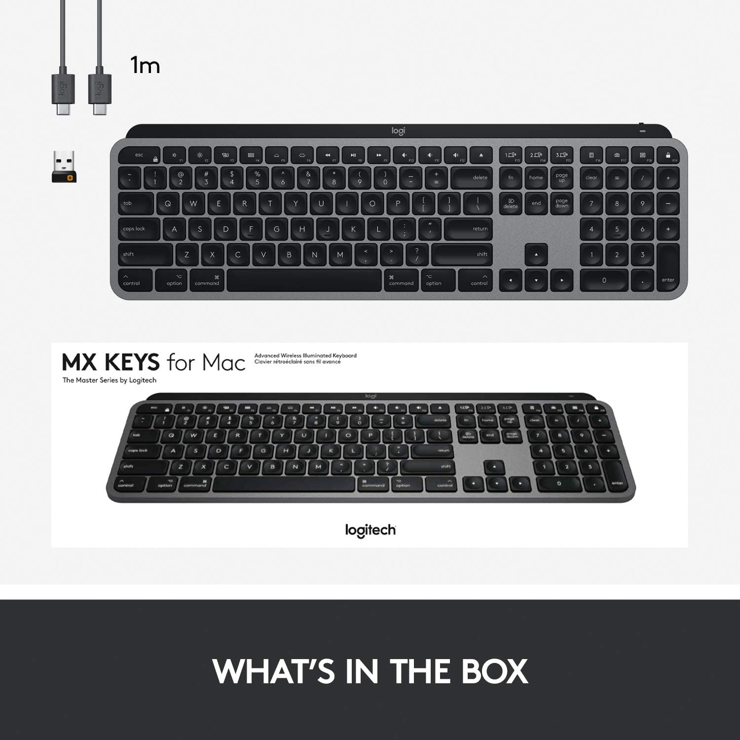 قِطع خاصة - Logitech MX Keys Advanced Wireless Illuminated Keyboard for Mac US/ENG - خبطة بسيطة جدا فى زاوية الكيبورد