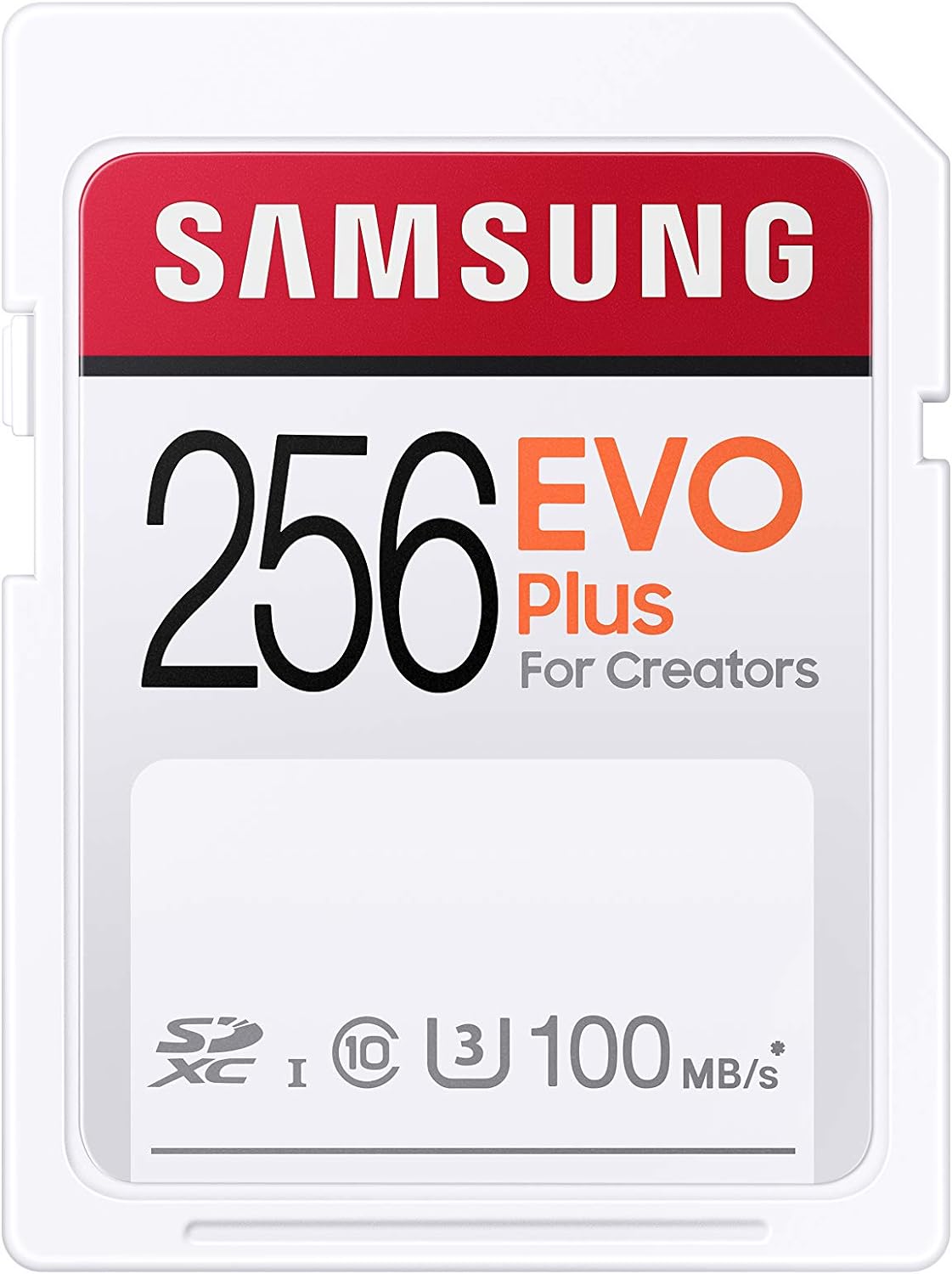 Samsung Evo Plus 256GB 100/80 ميجابايت/ثانية SD U3 - كسر زيرو