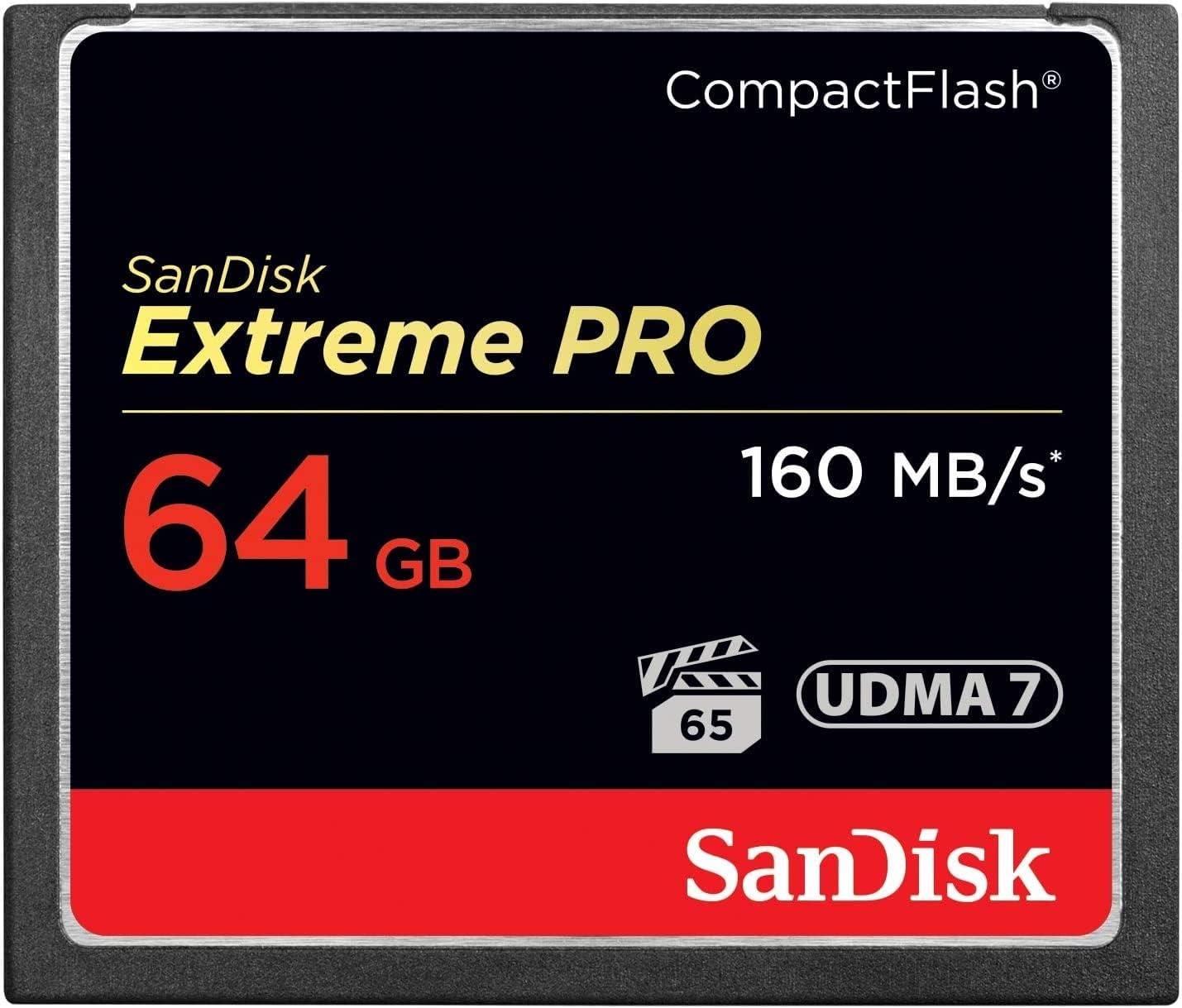 SanDisk Extreme PRO CF 160MB/s 64 GB VPG 65, UDMA 7 - كسر زيرو