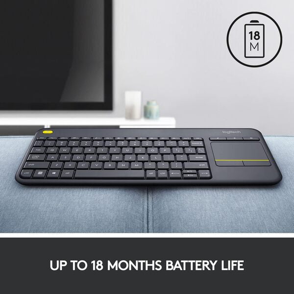 Logitech Keyboard Touch Media K400 Plus Wireless Bluetooth & UNIFY - حالة