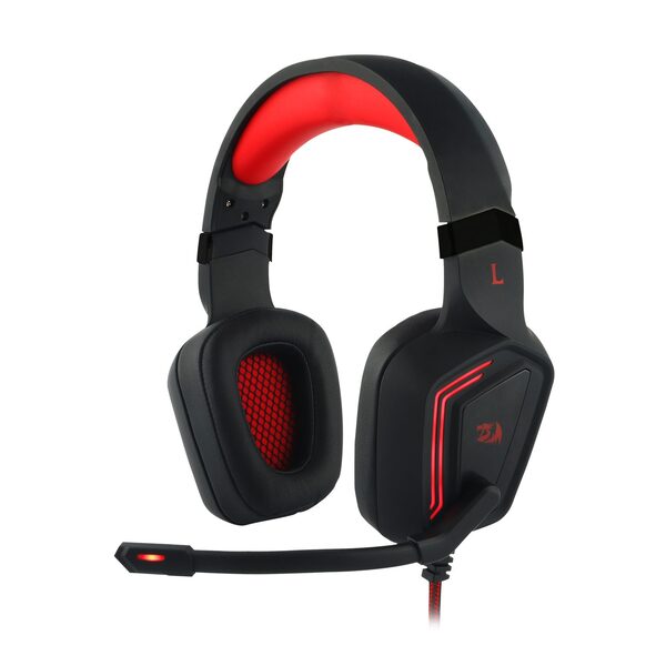 Redragon H310 MUSES2 Wired USB Gaming Headset, 7.1 Surround Sound, Noise-Cancelling Microphone, RGB Lighting, Comfortable Ear Cushions