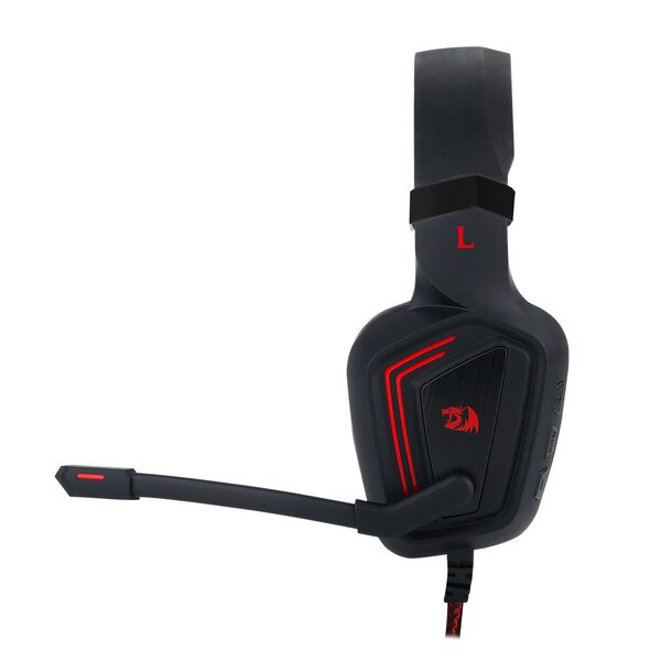 Redragon H310 MUSES2 Wired USB Gaming Headset, 7.1 Surround Sound, Noise-Cancelling Microphone, RGB Lighting, Comfortable Ear Cushions