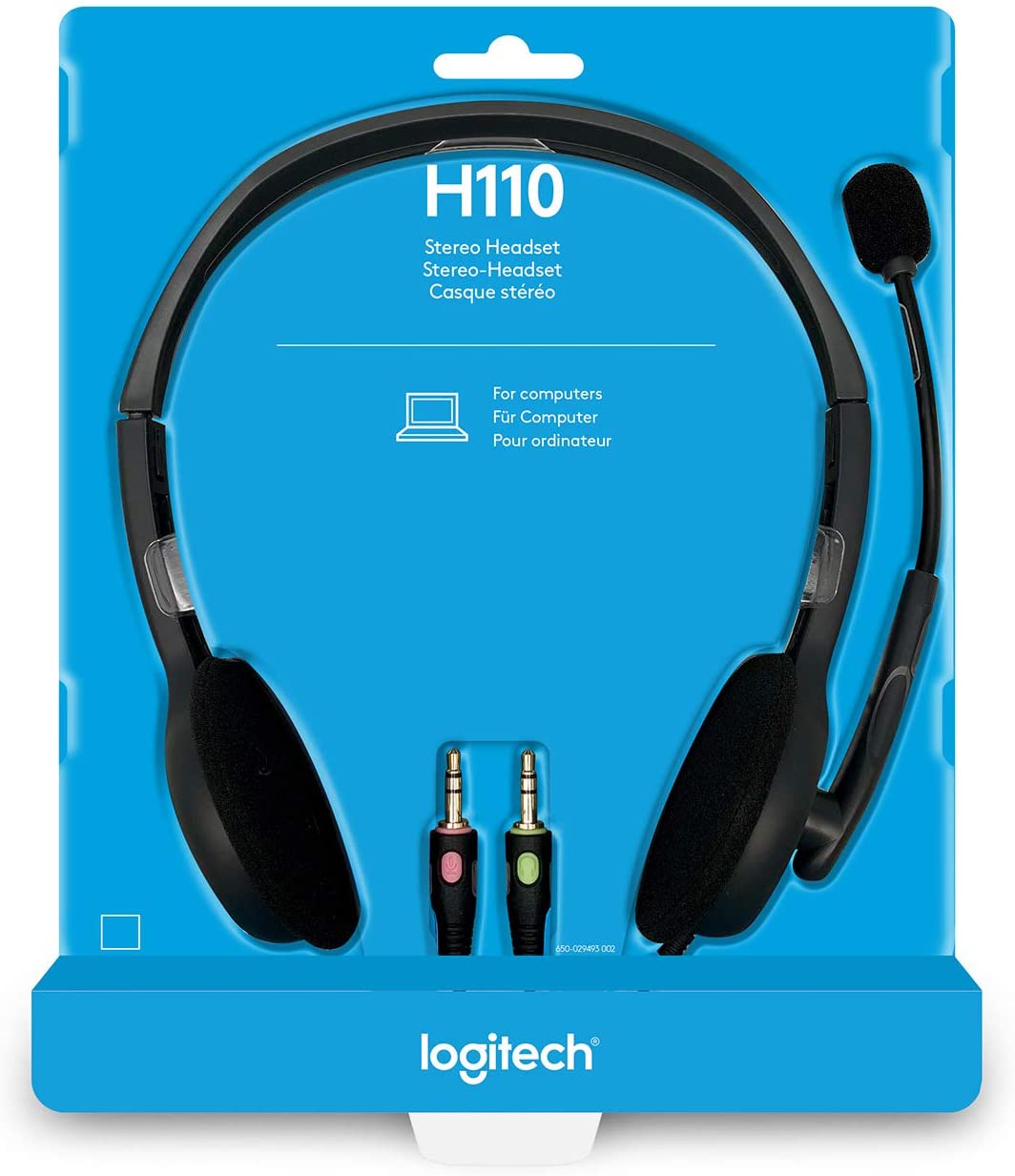 Logitech H110 Stereo Headset - Black - كسر زيرو