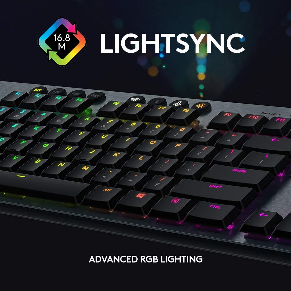 لوحة مفاتيح الألعاب الميكانيكية Logitech G815 RGB Carbon GL Tactile - متوسطة الحجم