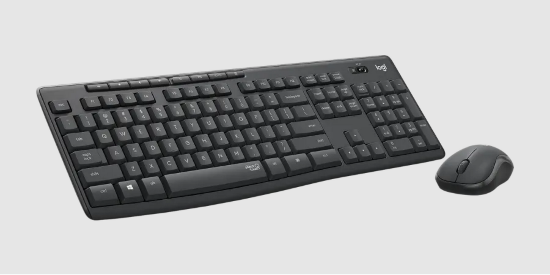 Logitech MK295 Silent Wireless Keyboard and Mouse English only - كسر زيرو