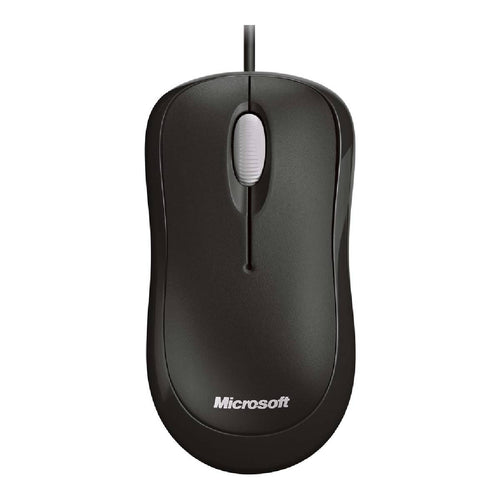 Microsoft Basic Optical Wired Mouse USB - Black - علبة مفتوحة