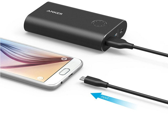 Anker PowerLine+ Micro USB 1ft/0.3m A8141HA1 Gray - علبة مفتوحة