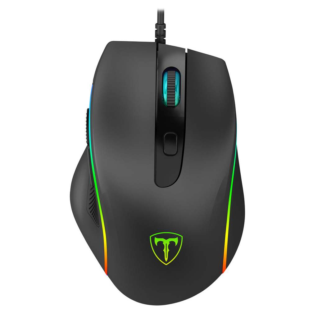 T-DAGGER Recruit 2 T-TGM108 Gaming Mouse, 6200 DPI, RGB Backlighting, Ergonomic Design, 7 Programmable Buttons