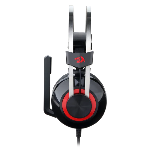 Redragon TALOS H601 Gaming Headset, Wired, Adjustable Headband, Noise-Cancelling Microphone, RGB Lighting, Comfortable Ear Cushions