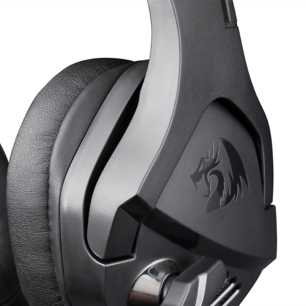 Redragon Theseus H250 Gaming Headset, Wired, Adjustable Headband, Noise-Cancelling Microphone, RGB Lighting, Comfortable Ear Cushions