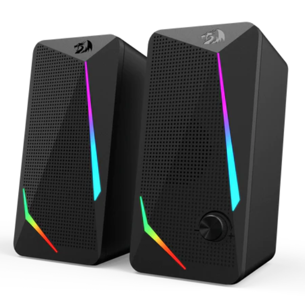 Redragon GS510 Waltz Gaming Speaker, 2.0 Channel, RGB Lighting, Stereo Sound, USB-Powered for PC and Computer