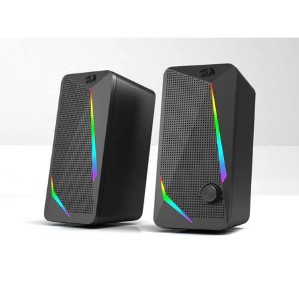 Redragon GS510 Waltz Gaming Speaker, 2.0 Channel, RGB Lighting, Stereo Sound, USB-Powered for PC and Computer