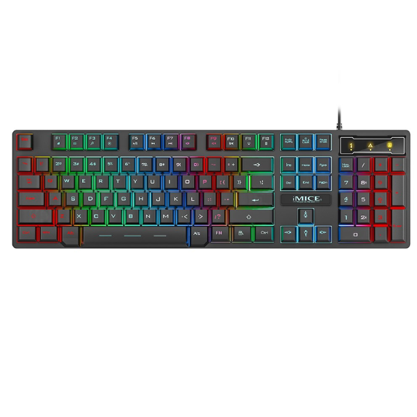 IMICE KM 680 Gaming Keyboard and Mouse Combo, RGB Backlighting, Mechanical Switches, Programmable Keys