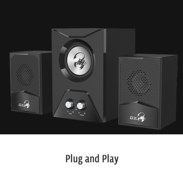 Genius Gaming Speaker System 15W SW-G2.1  - علبة مفتوحة