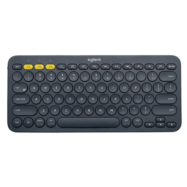 Logitech K380 Multi-Device Bluetooth Keyboard, Compact Design, 3 Device Pairing, Long Battery Life