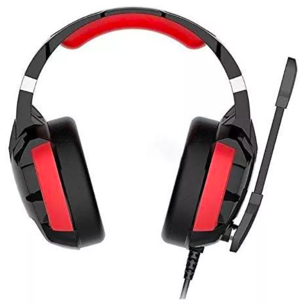 HAVIT GAMENOTE HV-H2001U Gaming Headset, 7.1 Surround Sound, USB Connectivity, Red LED Lighting, Noise-Cancelling Microphone