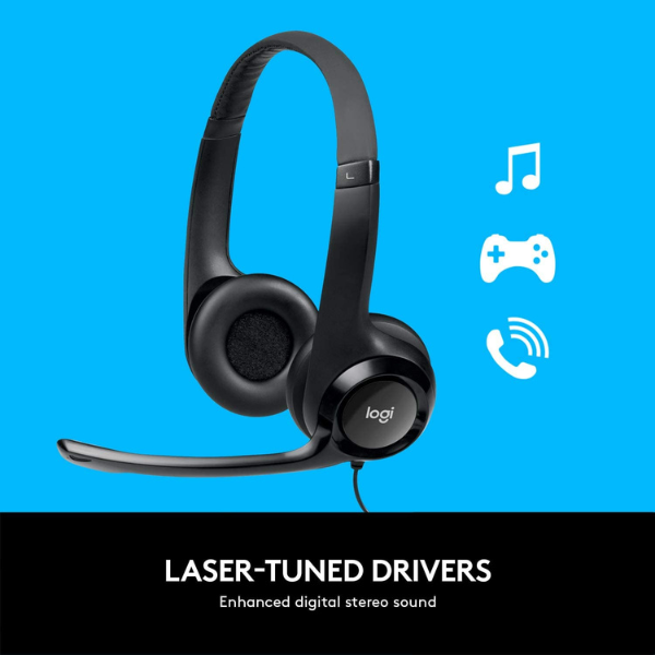 Logitech Headset H390 - علبة مفتوحة