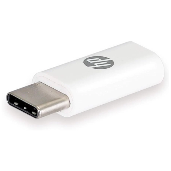 محول HP OTG USB Type-C Micro USB - أبيض - واسع النطاق