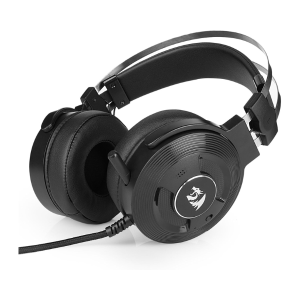 Redragon H991 TRITON Wired Active Noise-Cancelling Gaming Headset, Over-Ear Design, Adjustable Headband, Comfortable Ear Cushions - علبة مفتوحة