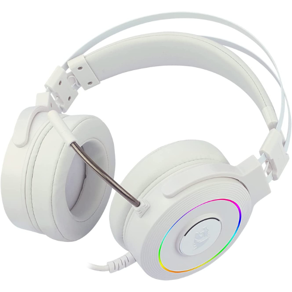 قِطع خاصة - Redragon H320 Lamia2 7.1 Gaming RGB Headset White - المايك مكتوم