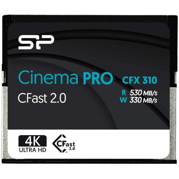 Silicon Power CFast2.0 CinemaPro CFX310 بسرعة 530/330 ميجابايت/ثانية -