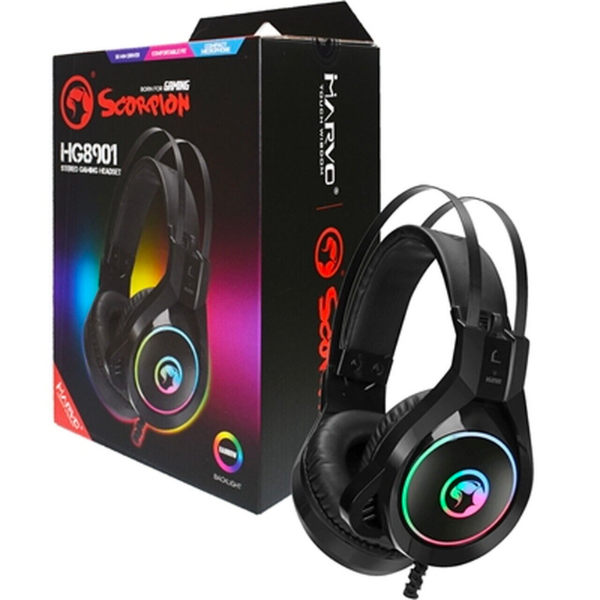 Marvo Scorpion HG8901 Stereo Sound RGB LED PC Gaming Headset - كسر زيرو