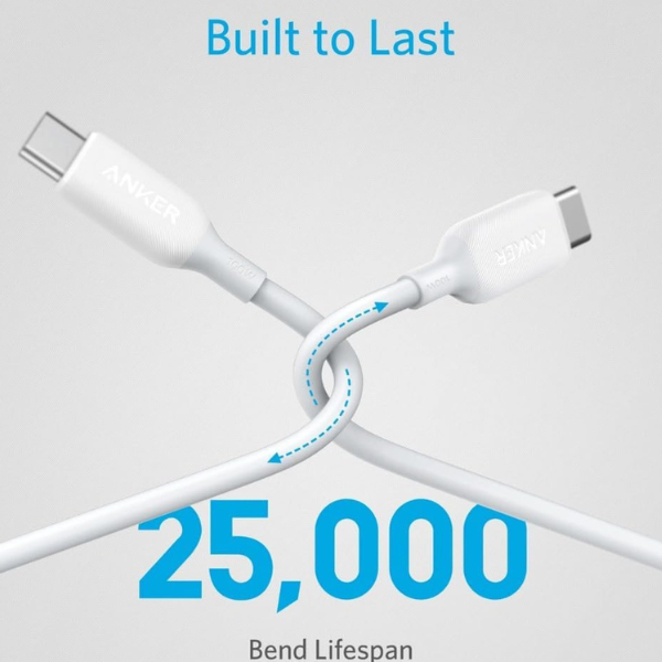 Anker PowerLine III USB-C to USB-C Cable 0.9M - White - كسر زيرو