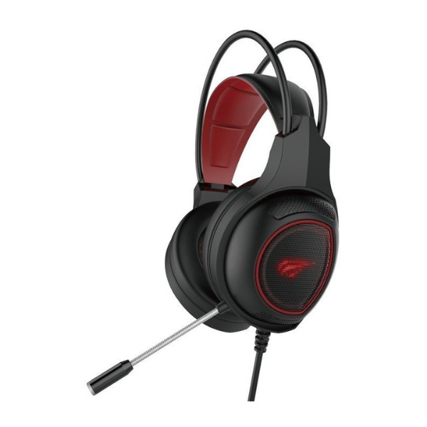 HAVIT HV-H2239D Gaming Headphone, 3.5mm Audio Jack & USB, RGB Lighting, Noise-Cancelling Microphone, Adjustable Headband