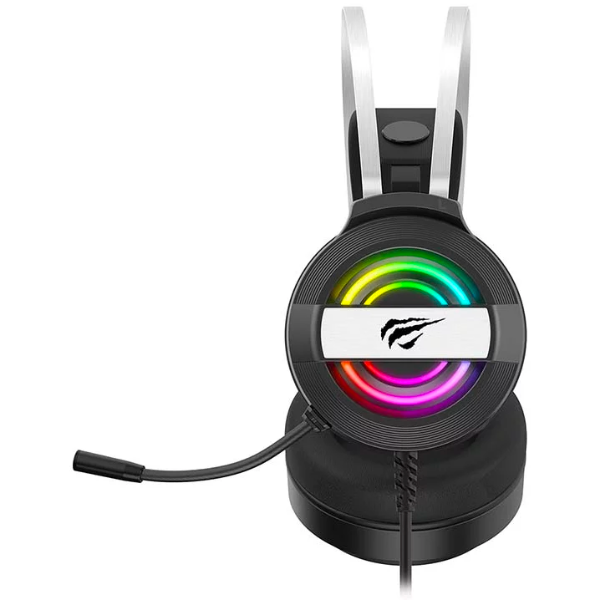 HAVIT HV-H2026D RGB Gaming Headphone, 3.5mm & USB Connectivity, Noise-Cancelling Microphone, Adjustable Headband, Comfortable Design