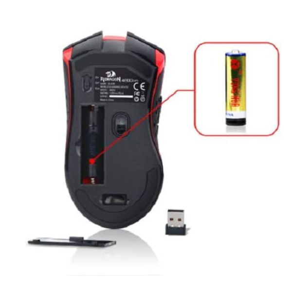 Redragon BLADE Wireless M692 Gaming Mouse, 4800 DPI, Programmable Buttons, RGB Lighting