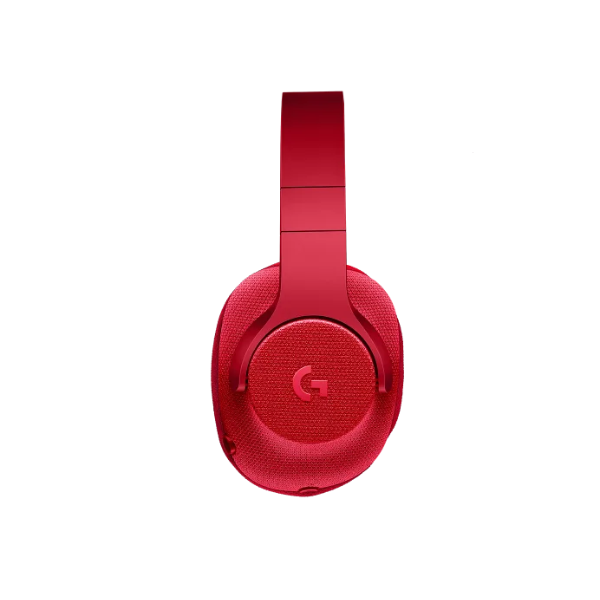 Logitech G433 Surround Wired Gaming Headset, 7.1 Surround Sound, Red, DTS Headphone , Noise-Cancelling Microphone, Lightweight Design