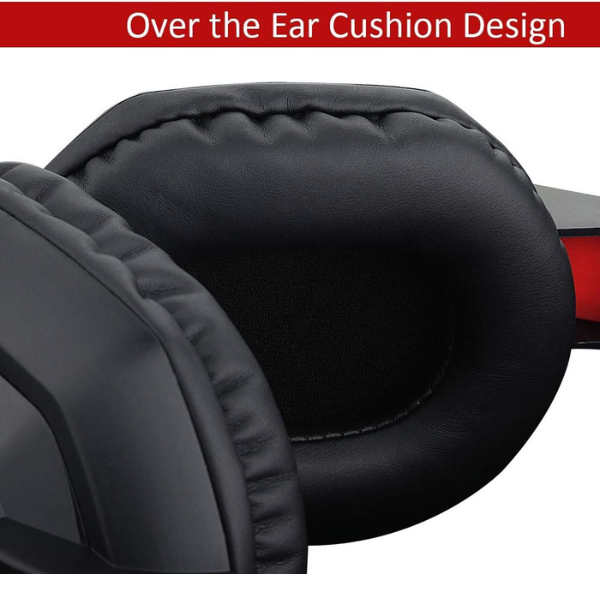 Redragon ARES H120 Gaming Headset, Over-Ear Design, Noise-Cancelling Microphone, Adjustable Headband, Comfortable Ear Cushions