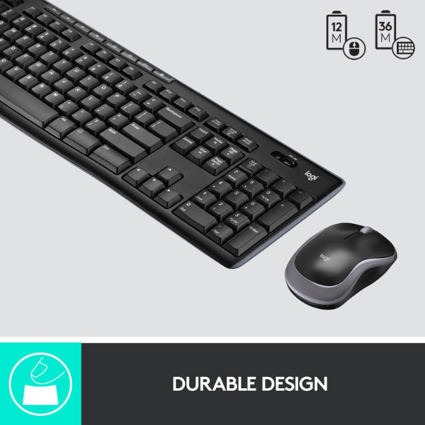 Logitech MK270 Wireless Keyboard and Mouse - مستعمل